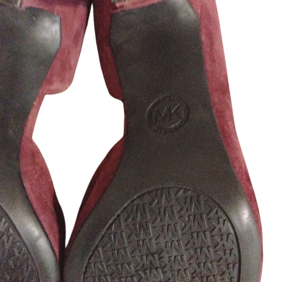 NEW Michael Kors Wine Colored Pumps Burgundy Stiletto Heels Size 9 - Picture 9 of 10